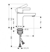 MONOMANDO LAVABO METRIS S 100 HANSGROHE